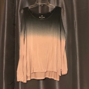 Ombré long sleeve shirt